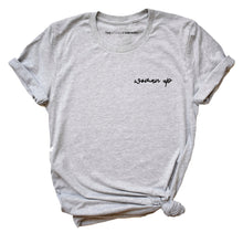 Load image into Gallery viewer, Embroidered Woman Up Feminist T-Shirt