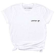 Load image into Gallery viewer, Embroidered Woman Up Feminist T-Shirt
