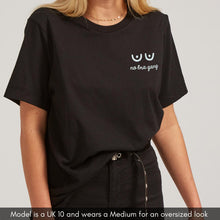 Load image into Gallery viewer, Embroidered No bra Gang Feminist T-Shirt