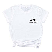 Load image into Gallery viewer, Embroidered No bra Gang Feminist T-Shirt