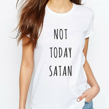 Load image into Gallery viewer, Not Today Satan - Feminist T Shirt-Feminist Apparel, Feminist Clothing, Feminist T Shirt-The Spark Company-The Spark Company