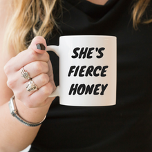 Load image into Gallery viewer, She&#39;s Fierce Honey, Queer Eye - Feminist Coffee Mug, Feminist Gift-LGBT Apparel, LGBT Gift, LGBT Coffee Mug-The Spark Company-The Spark Company