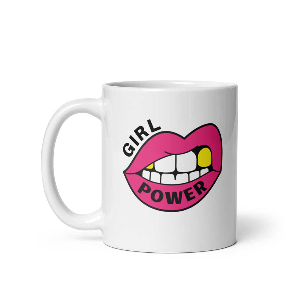 Feminist Mug Girl Power Lips Mug