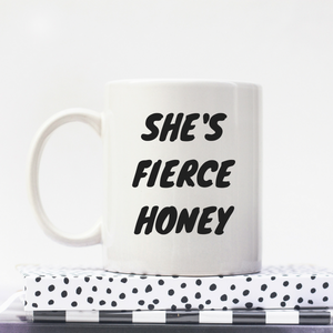 She's Fierce Honey, Queer Eye - Feminist Coffee Mug, Feminist Gift-LGBT Apparel, LGBT Gift, LGBT Coffee Mug-The Spark Company-The Spark Company