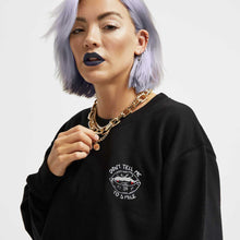 Load image into Gallery viewer, Don&#39;t Tell Me To Smile Halloween Embroidered Sweatshirt