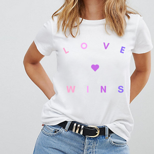 Love Wins Bisexual Colours LGBTQ+ Pride T-Shirt