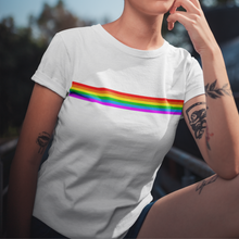 Load image into Gallery viewer, Pride Flag Stripe LGBTQ+ Pride T-Shirt