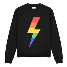 Load image into Gallery viewer, Rainbow Lightning Bolt LGBTQ+ Sweatshirt