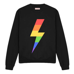 Rainbow Lightning Bolt LGBTQ+ Sweatshirt