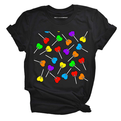 Rainbow Heart Lollies LGBTQ+ T-Shirt