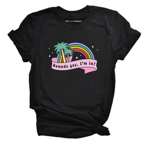 Retro Sounds Gay LGBTQ+ T-Shirt