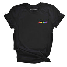 Load image into Gallery viewer, Rainbow Hearts LGBTQ+ T-Shirt