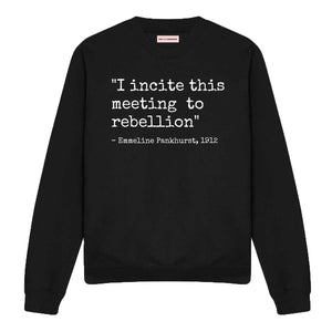 I Incite This Meeting To Rebellion Sweatshirt