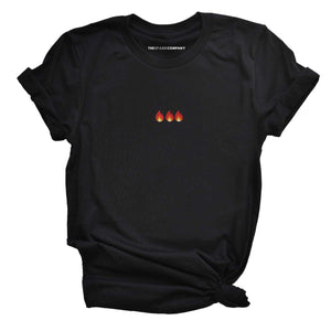 On Fire Embroidered Feminist T-Shirt