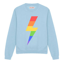 Load image into Gallery viewer, Rainbow Lightning Bolt LGBTQ+ Sweatshirt