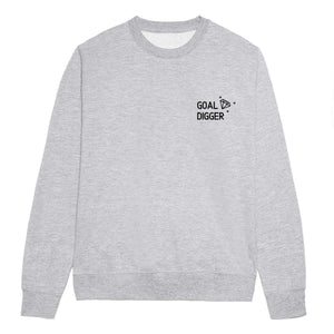 Embroidered Goal Digger Feminist Sweatshirt