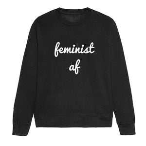 Feminist AF Script Feminist Sweatshirt