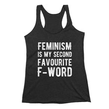 Load image into Gallery viewer, Feminism is my Second Favorite F Word Feminist Tank