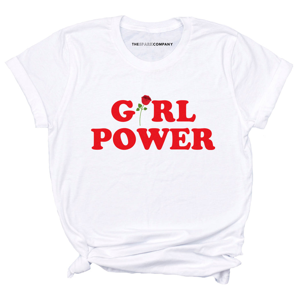 Girl Power Rose Feminist T-Shirt