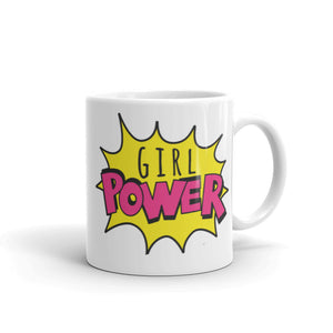 Feminist Mug - Comic Girl Power Mug-Feminist Apparel, Feminist Gift, Feminist Coffee Mug-The Spark Company-The Spark Company