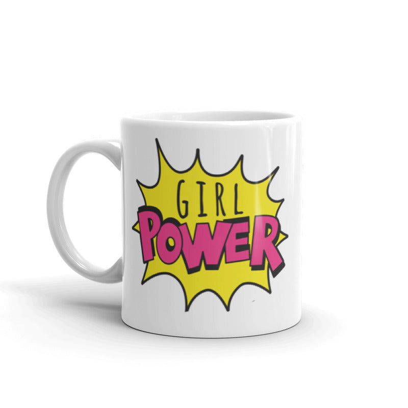 Feminist Mug - Comic Girl Power Mug-Feminist Apparel, Feminist Gift, Feminist Coffee Mug-The Spark Company-The Spark Company