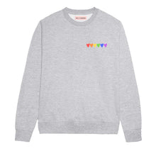 Load image into Gallery viewer, Rainbow Hearts LGBTQ+ Sweatshirt