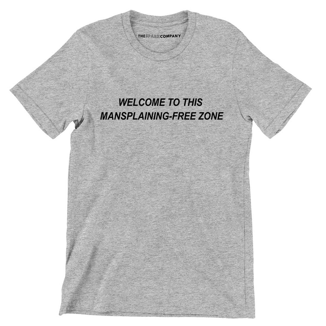 Mansplaining Free Zone Men's Feminist T-Shirt