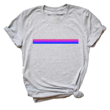 Load image into Gallery viewer, Bisexual Stripe LGBTQ+ Pride T-Shirt