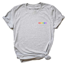Load image into Gallery viewer, Rainbow Hearts LGBTQ+ T-Shirt