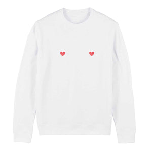 Heart Nipple Feminist Sweatshirt