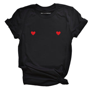 Heart Nipple Feminist T-Shirt