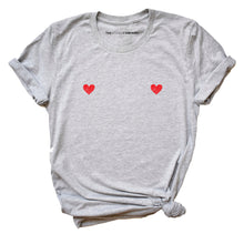 Load image into Gallery viewer, Heart Nipple Feminist T-Shirt