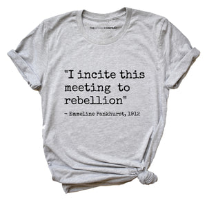 I Incite This Meeting To Rebellion Feminist T-Shirt