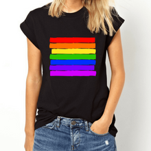 Load image into Gallery viewer, Pride Flag - LGBT T-Shirt-LGBT Apparel, LGBT Clothing, LGBT T Shirt-The Spark Company-The Spark Company