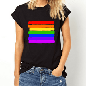 Pride Flag - LGBT T-Shirt-LGBT Apparel, LGBT Clothing, LGBT T Shirt-The Spark Company-The Spark Company