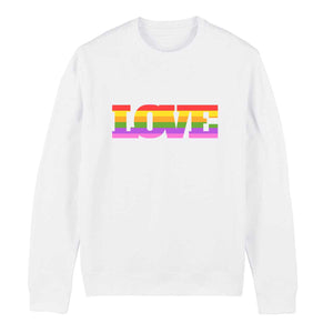 LOVE Pride Rainbow LGBTQ+ Pride Sweatshirt