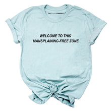 Load image into Gallery viewer, Mansplaining-Free Zone Feminist T-Shirt
