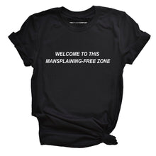 Load image into Gallery viewer, Mansplaining-Free Zone Feminist T-Shirt