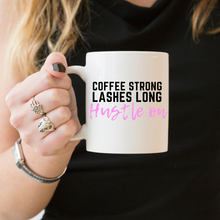 Load image into Gallery viewer, Hustle - Feminist Coffee Mug, Feminist Gift-Feminist Apparel, Feminist Gift, Feminist Coffee Mug-The Spark Company-The Spark Company