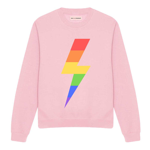 Rainbow Lightning Bolt LGBTQ+ Sweatshirt