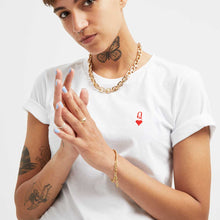 Load image into Gallery viewer, Queen Embroidered Feminist T-Shirt