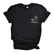 Load image into Gallery viewer, Embroidered Smash The Patriarchy Feminist T-Shirt