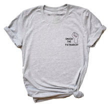 Load image into Gallery viewer, Embroidered Smash The Patriarchy Feminist T-Shirt