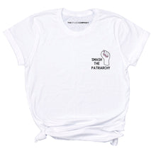 Load image into Gallery viewer, Embroidered Smash The Patriarchy Feminist T-Shirt