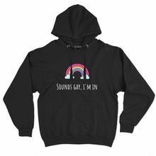 Load image into Gallery viewer, Sounds Gay I&#39;m In LGBTQ+ Hoodie
