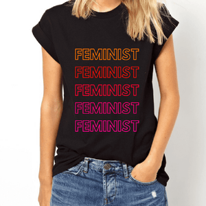 Retro Style Feminist Tee - Feminist Shirt-Feminist Apparel, Feminist Clothing, Feminist T Shirt-The Spark Company-The Spark Company