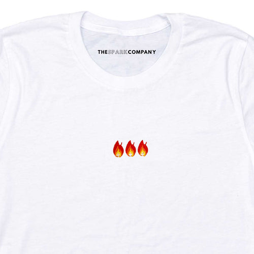 On Fire Embroidered Feminist T-Shirt