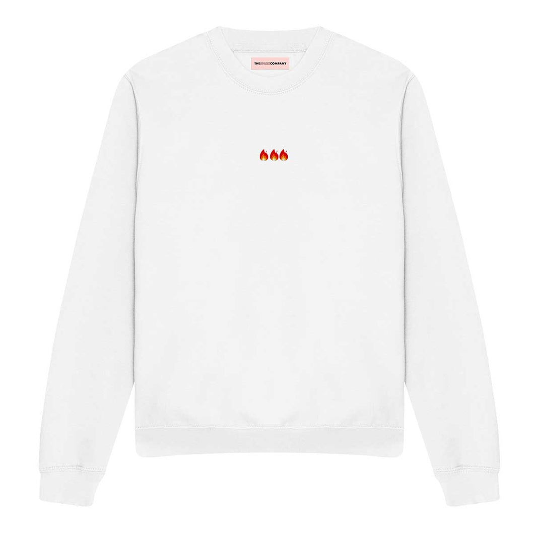 On Fire Embroidered Feminist Sweatshirt