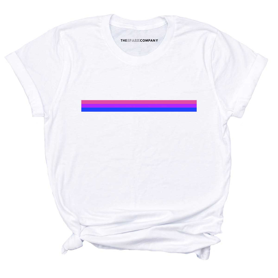 Bisexual Stripe LGBTQ+ Pride T-Shirt