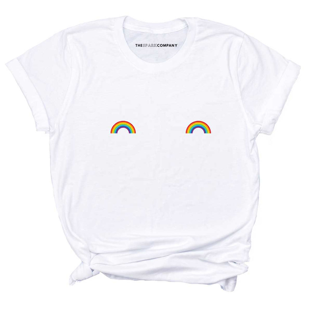 Pride Rainbow Nipple LGBTQ+ Pride T-Shirt